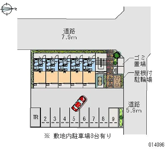 ★手数料０円★稲沢市長野２丁目　月極駐車場（LP）